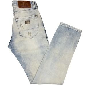 Dolce & Gabbana Regular Straight Distressed Blue Vintage Denim Jeans - 32 X 34